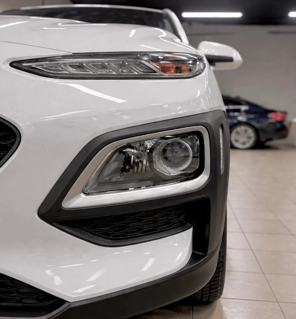 Hyundai Kona — улучшение света, Bi-LED линзы AMS A3Max